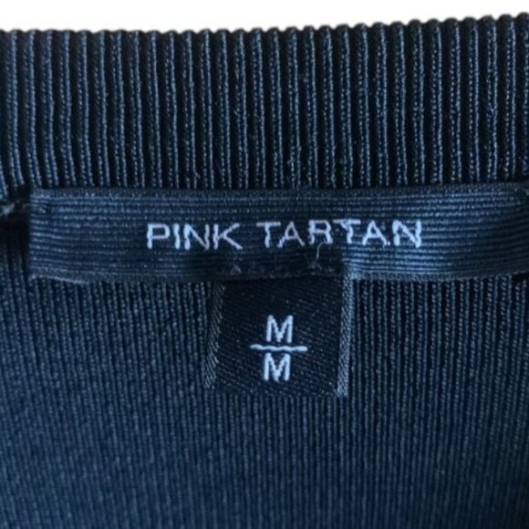 Pink Tartan black viscose blend cardigan sweater size M - Picture 5 of 7